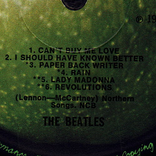 UKエクスポート 「HEY JUDE」 REVOLUTIONS誤表記 CPCS106 Beatles ビートルズ