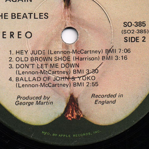 THE BEATLES HEY JUDE UK英盤LPオリジナルインナースリブ付 THE BEATLES - HEY JUDE ( VG++/Ex ) / 1968 UK EXPORT With