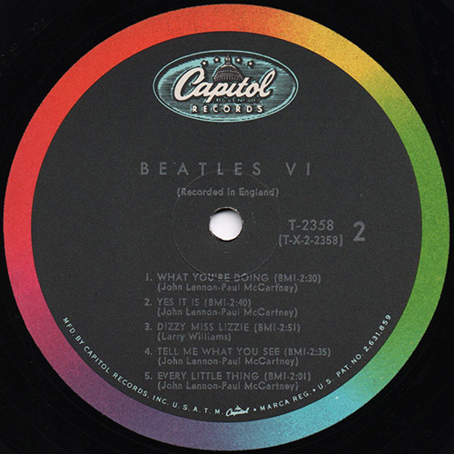 有名ブランド The Beatles U.S. LPs Capitol Mono Released #2 洋楽