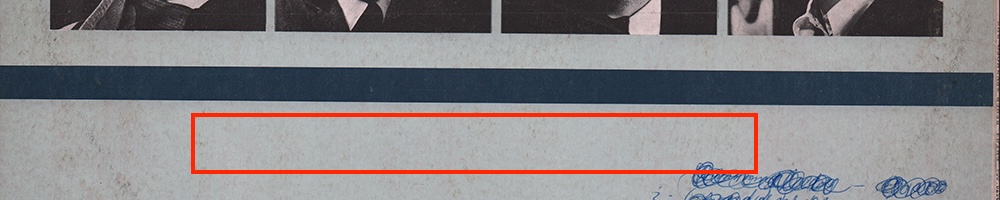 A Hard Day's
              Night: Back cover detail
