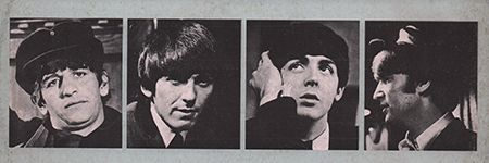 A Hard Day's
              Night: Back cover detail