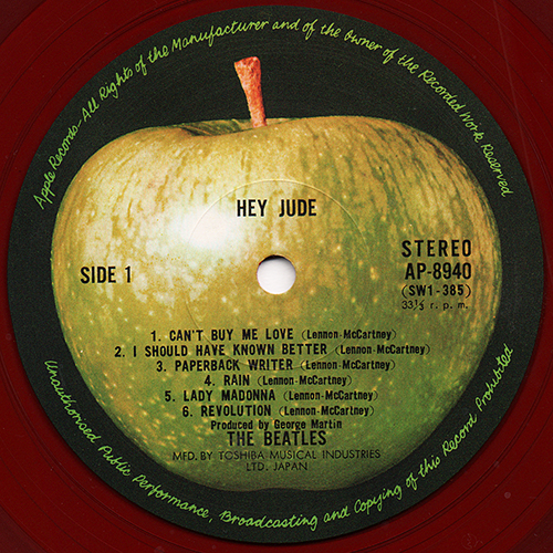 The Beatles Japanese LP/AP-XXXXX Series