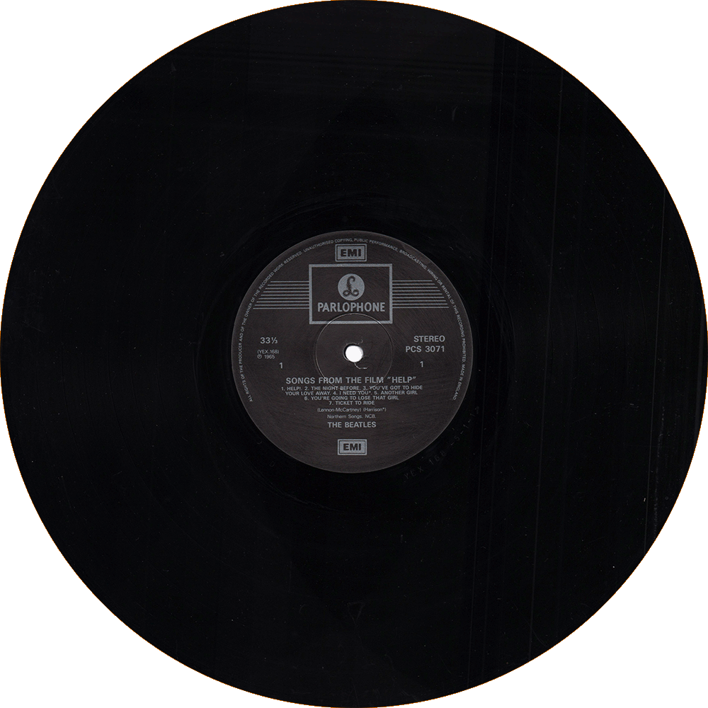 With The Beatles — Side 1 Label