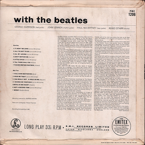 The Beatles U.K. LP Mono/With The Beatles
