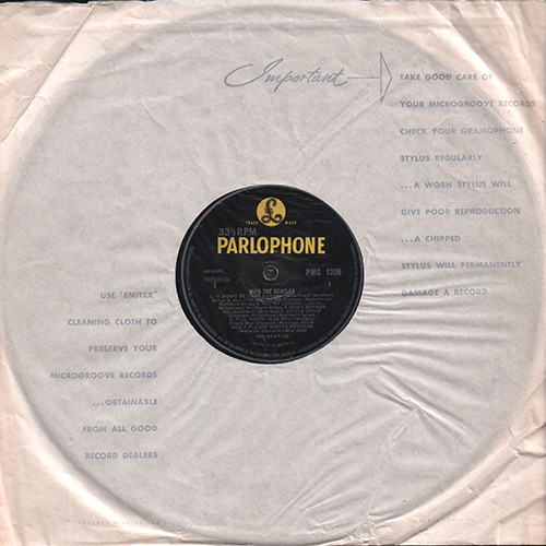 The Beatles U.K. LP Mono/With The Beatles