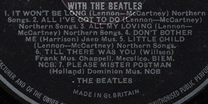 The Beatles U.K. LP Mono/With The Beatles