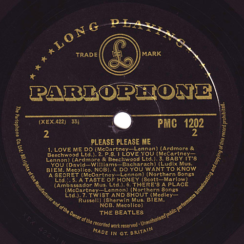The Beatles U.K. LP Mono/Please Please Me