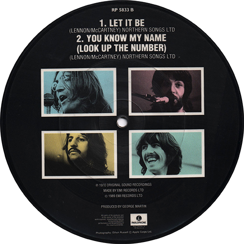 The Beatles U.K. Singles / 20th Anniversary Picture Disc