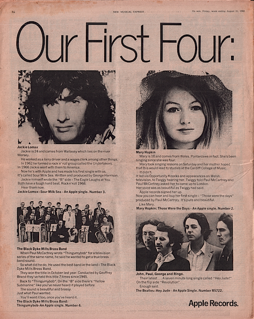 The Beatles U.K. Singles/Apple original/Our First Four