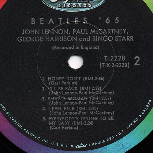 The Beatles U.S. LPs Capitol Mono